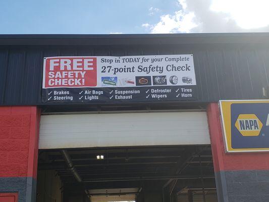 Stop in anytime for your Safety Check!