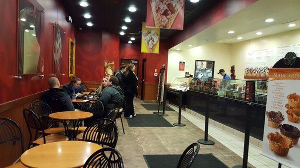 Seating Area at Stone Cold Creamery Franklin Park