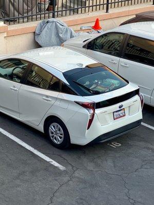 What my car looks like after the repairs at Noble's body shop.