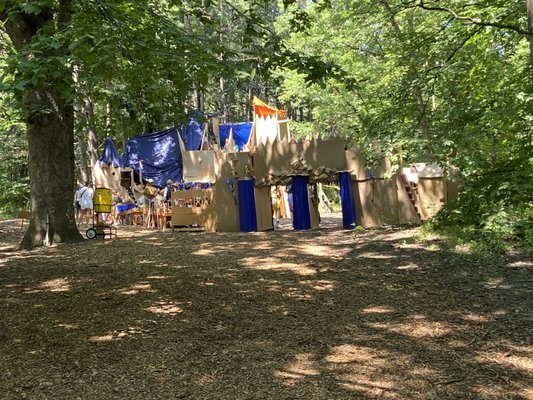 Castle made of cardboard