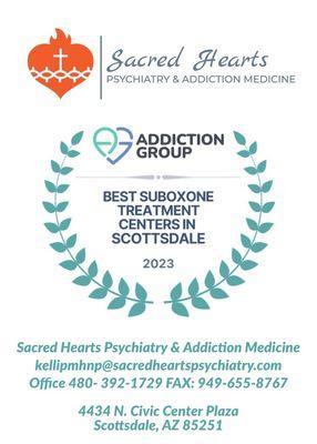 Nominated Best Addiction/Suboxone Clinic Scottsdale 2023