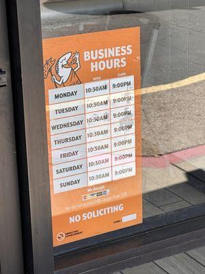 Store Hours