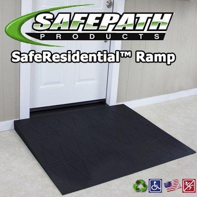 SafeResidential wheelchair threshold ramps range from 1/2" to 6"+ in height. They exceed ADA guidelines and have no weight limit.