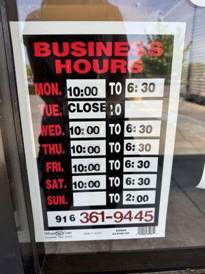 Business Hours