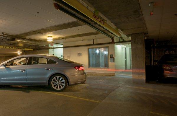 Gated Residents-Only Parking Garage.