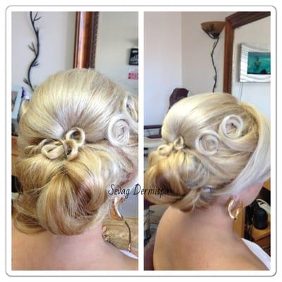 Fun updo by Mary