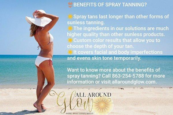 Spray tanning has so many benefits!