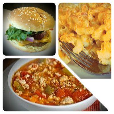 Burgers, Mac n Cheese & Stuffed Pepper Soup! #fillupyourbellynyourtank #CruiseIn4foodnfuel #homemadeisbest #onestopshop