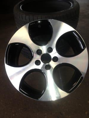 Reconditioning rims is one of our offered services.