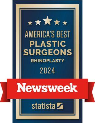 Dr. Albert Chow MD Newsweek America's Best Plastic Surgeons Rhinoplasty 2024