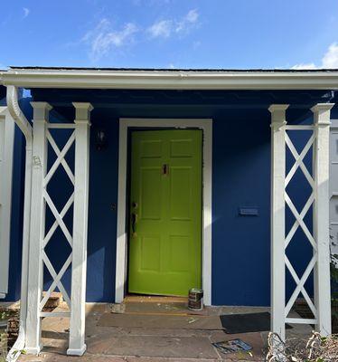 Great Accent Door To Go With The Blue House!