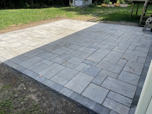 Upgraded paver patio