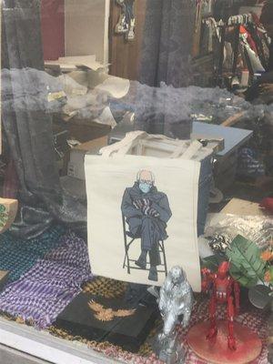 Seeing this Bernie bag in the window really made me smile yesterday!