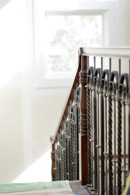 Custom stair railing