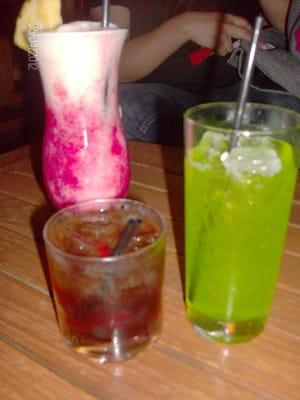 Midori Sour, Jack & Coke, and Pina Colada.. all pretty good!