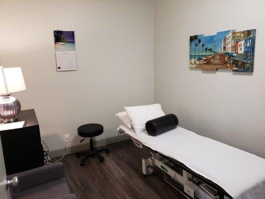 Great private rooms for treatments in a comfortable environment