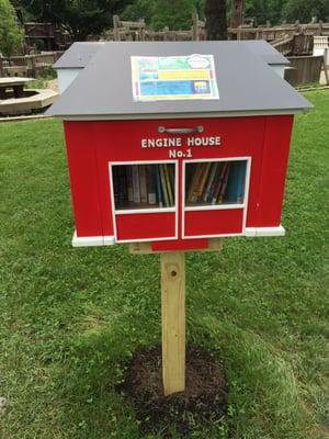 New little free library at the park. :)