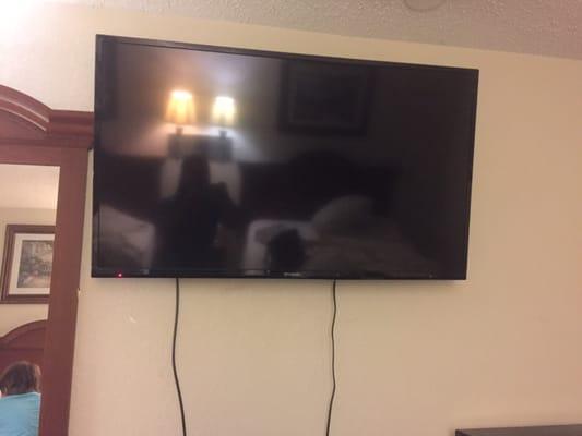 The big flat screen tv.