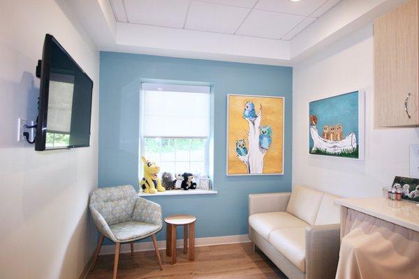 This is our Care Room, where our hands on approach to dentistry with your children creates an entirely new kind of experience.