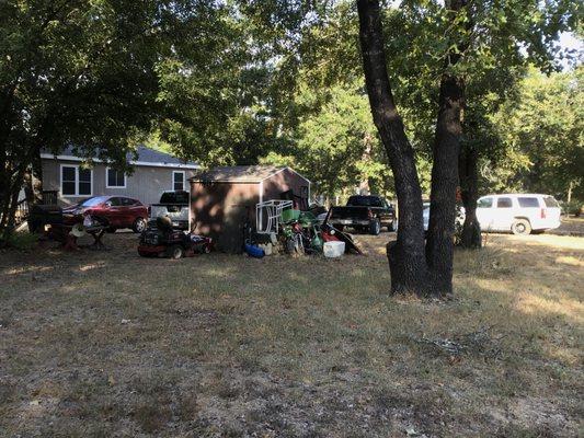 Junkyard in "highly-restricted" backyard.  No action by Tom in 5 years.