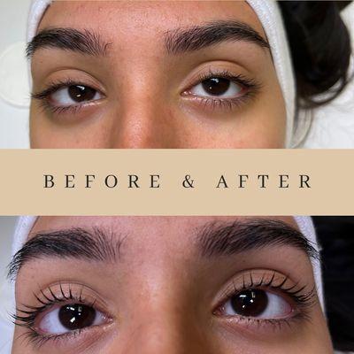 Lash lift before & afters!