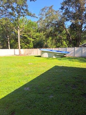 This is the pool I purchased from George at WaterPools of Jacksonville. More pictures to come for my DYI project.