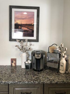 Cozy coffee bar for whole kitchen remodel