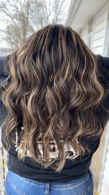 Natural blonde highlights