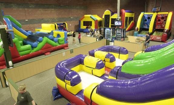 Come play on our inflatables!