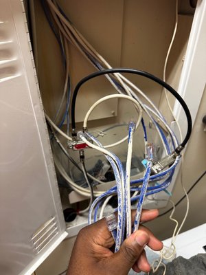 End of the ethernet ports in the apartment not connected to a switch