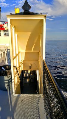 Stairs to the 2nd floor deck