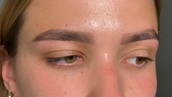 Eyebrow wax and tint