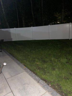 King fence white Vinyl