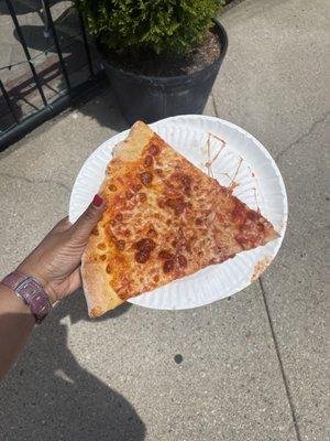 A decent slice served with a dose of attitude. $3.50.