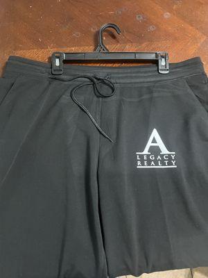 Custom logo created and printed onto the sweatshirt and sweatpants set.