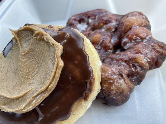 Buckeye and cherry fritter