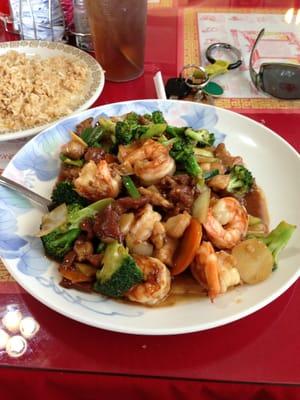 shrimp and vegetables