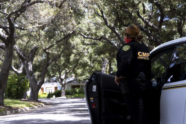 CMP security officer foot patrol