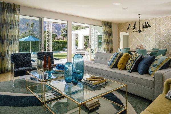 Guggenheim House, Palm Springs. Designed by Michael Ostrow for Grace Home Furnishings.