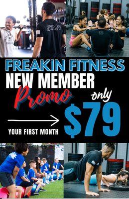 Freakin Fitness New Member Promo 1/1/23