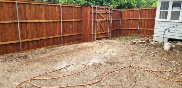 Wood Fence Installation