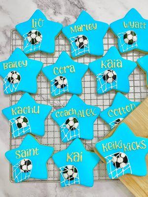 Custom cookies for soccer