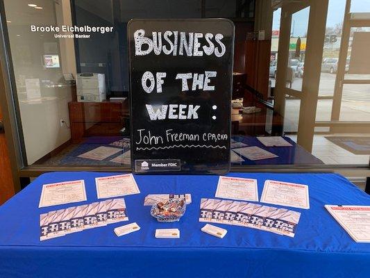 John Freeman CPA Business of the Week