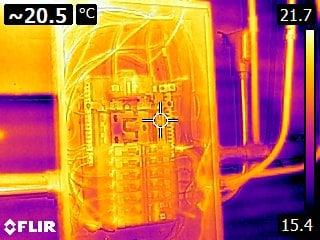 We use the latest in infrared technology to scan electrical panels to detect wires running hot.