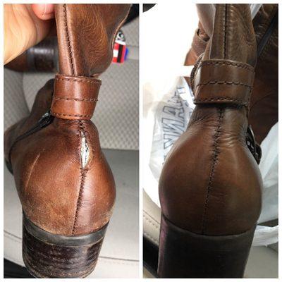 My repaired boots before and after! :)