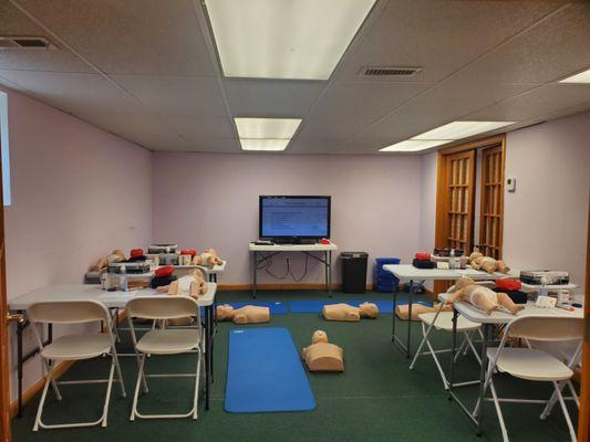 American Red Cross First Aid, CPR, AED Certification Course.