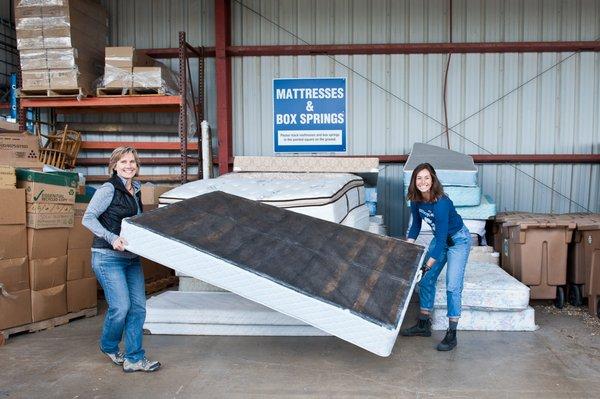 Mattress and box spring recycling