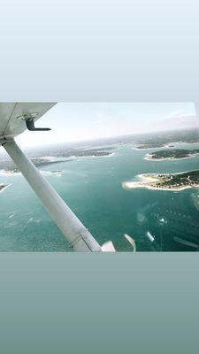 Practicing Maneuvers over canyon lake