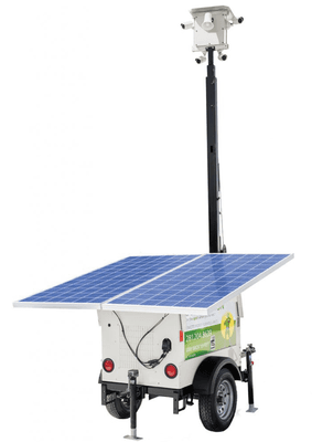 The TITAN Mobile Solar Powered Security Camera Trailers