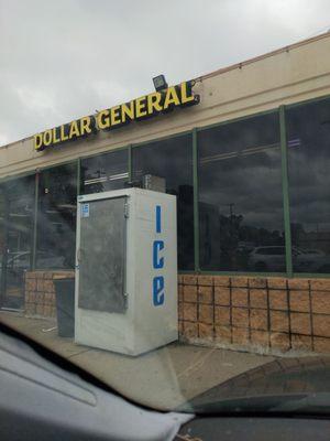 just look for that ice machine and you'll see Dollar general